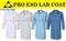 Kapper ESD Clean Room Lab Coat with Lapel Collar 3 Pockets Snap Cuffs, Knee Length Anti-Static Jacket