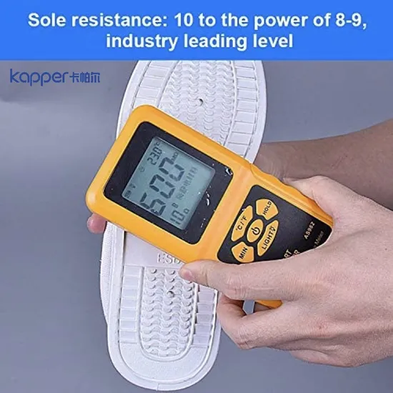 Kapper ESD Clean Room Shoes Clothes Surface Resistivity Meter Electric Resistance Tester