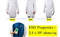 Kapper ESD Clean Room Lab Coat with Lapel Collar 3 Pockets Snap Cuffs, Knee Length Anti-Static Cloths