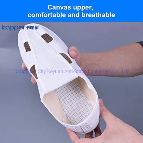 Kapper ESD Clean Room Dust-Free Anti-Static Shoes Breathable Four-Hole Canvas