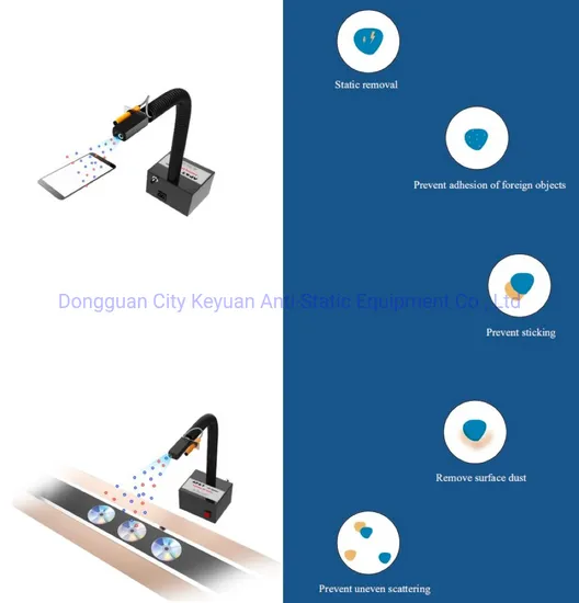 Kapper Industrial Basic Model Ionizing Air Snake Anti Static Eliminator