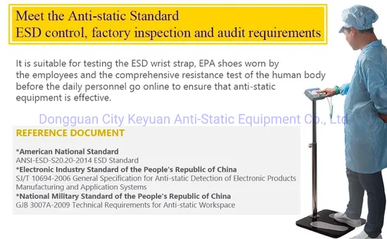 Measuring The Body′s Comprehensive Resistance Eletrostatic Tester