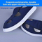 Kapper ESD Clean Room Dust-Free Anti-Static Shoes Breathable Four-Hole Blue Canvas Shoes