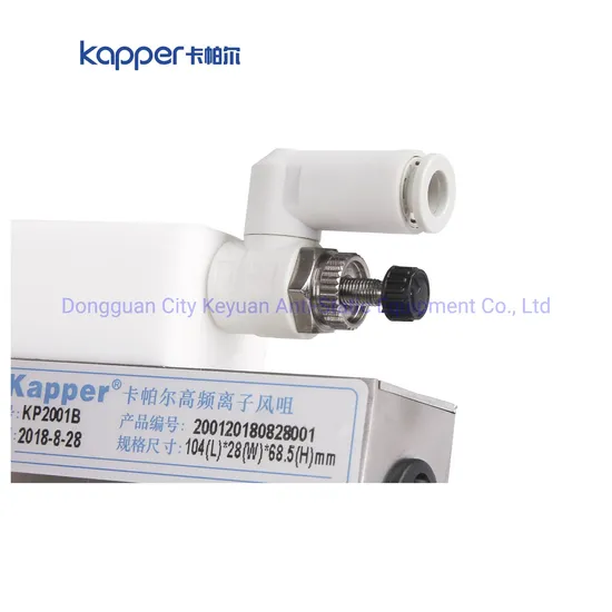 Kapper Industrial Anti Static High Frequency Ionizing Air Nozzle Electrostatic Eliminator