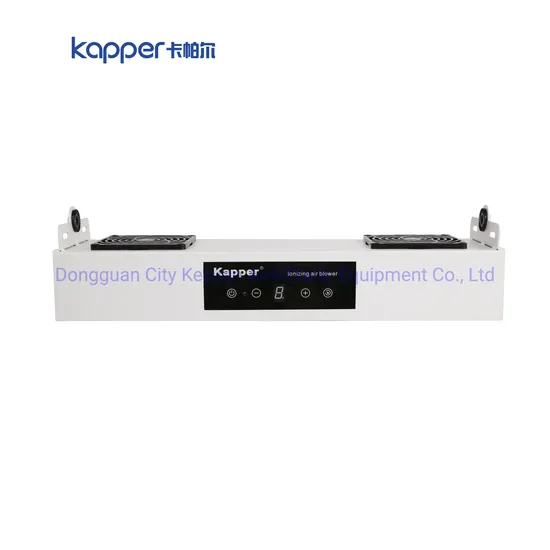 Kapper ESD Clean Room Touch Screen LED Display Over Head Ionizing Two-Fan Air Blower