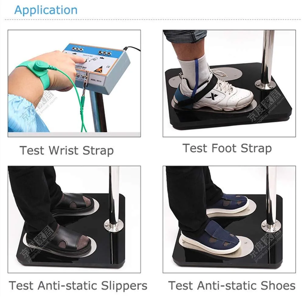 Kapper Clean Room Wrist Strap Tester Antistatic Foot Strap Tester Whole Body Tester Access Control System Static Tester