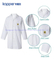 Kapper ESD Clean Room Lab Coat with Lapel Collar 3 Pockets Snap Cuffs, Knee Length Anti-Static Jacket