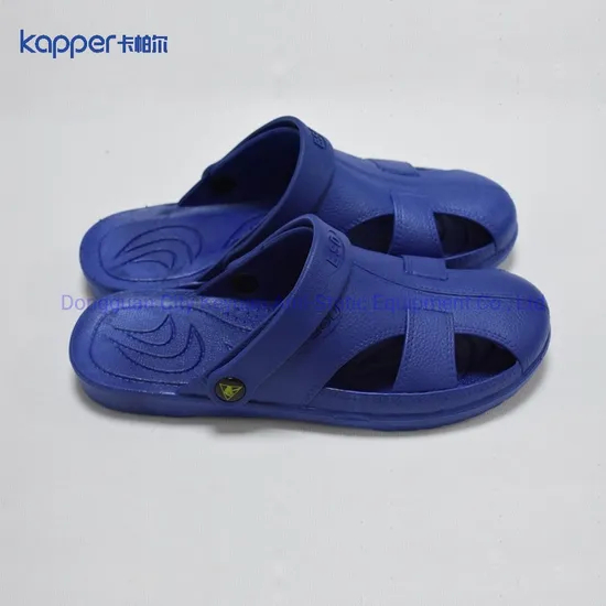 Kapper Steel Toe Slipper Soft ESD Spu Safety Clean Room Antistatic Slippers