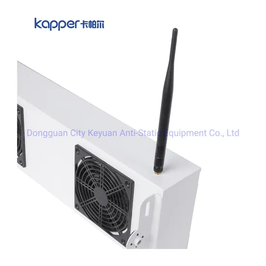 Kapper ESD Clean Room Screen Display Internet Intellgent Monitor Workshop Elecstatic Situation Overhead 3-Fan Ionizing Air Blower