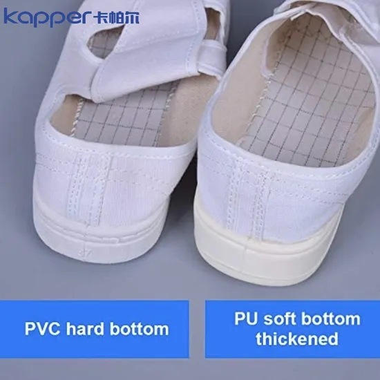 Kapper ESD Clean Room Dust-Free Anti-Static Shoes Breathable Four-Hole Canvas Shoes